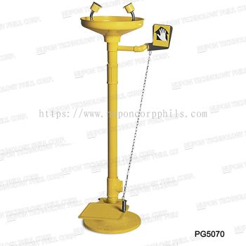 ABS BOWL Pedestal Mounted Eyewash With Foot Pedal ; MODEL:PG5070