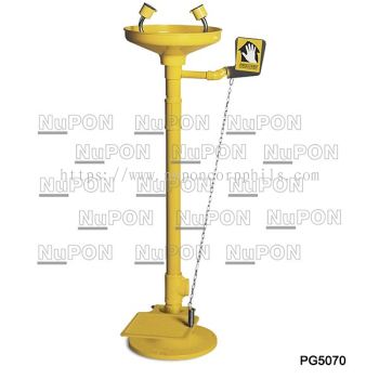 ABS BOWL Pedestal Mounted Eyewash With Foot Pedal ; MODEL:PG5070