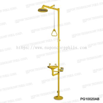 ABS Bowl Combination Emergency Shower And Eyewash Without Foot Pedal ; MODel: PG10020AB