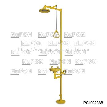 ABS Bowl Combination Emergency Shower And Eyewash Without Foot Pedal ; MODel: PG10020AB