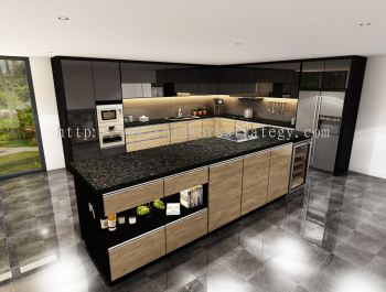 Kitchen Cabinet Design + Island
