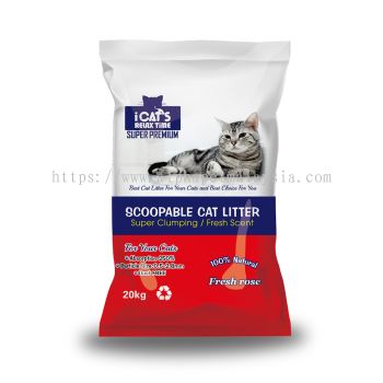 Icat's Super Premium Charcoal Cat Litter 20kg (IC8020)