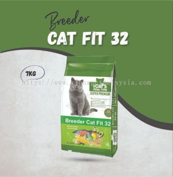 iCat's Meal Time Super Premium Cat Food - Breeder Cat Fit 32 (7KG)