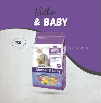 iCat's Meal Time Super Premium Cat Food - Mother & Baby (7KG)