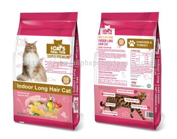 iCat's Meal Time Super Premium Cat Food - Indoor Long Hair Cat