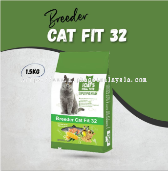 iCat's Meal Time Super Premium Cat Food - Breeder Cat Fit 32 (1.5KG)