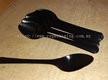 Luxury Plastic Black Spoon (2,000 PCS)