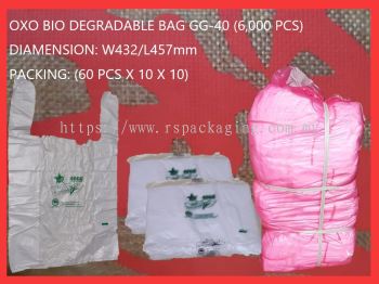 GG-40 OXO BIO DEGRADABLE BAG (+-6,000 PCS)