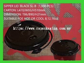 SL-BLACK SIPPER LID (1,000 PCS)