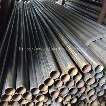 Black pipe  焊管2.5寸高频直缝焊接圆管排水铁管钢管 钢材管材   
