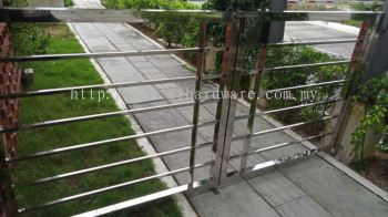 installation ss304 guard gate in perling