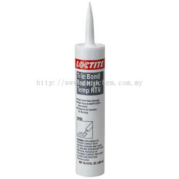 Loctite Tile Bond Red, High Temp RTV Silicone Adhesive Sealant