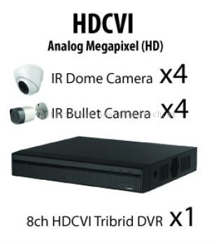 1100 Series (720P) HDCVI BELCO 8 Channel 720P HD Package