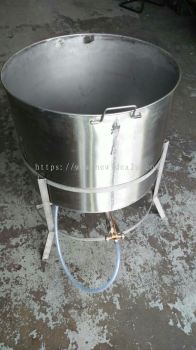 Stainless Steel 304 sup pot with angle support base