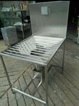 stainless steel cleaning workstation
