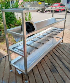 Reel and feeder gun rack 