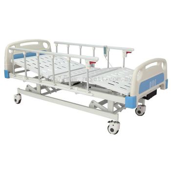 HOSP ELECTRICAL HI-LO BED C/W SIDE COT, DOUBLE FOWLER