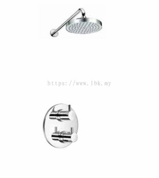 PREMTEX LEVER HANDLE CHROME PLATED BRASS COCEALED THERMOSTATIC SHOWER SET