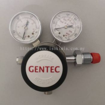 Gentec Nitrogen Regulator R12BMK-DMP-35-11-R, 15 psi