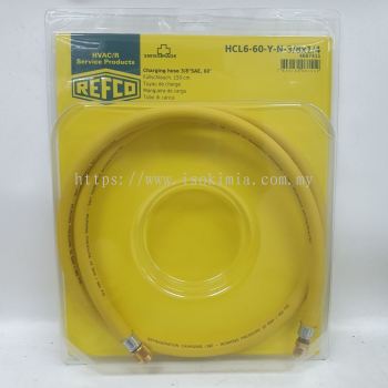 REFCO HCL6-60-Y-N-3/8x1/4 Max-Flow Recovery Hose, 5ft, 450 psi