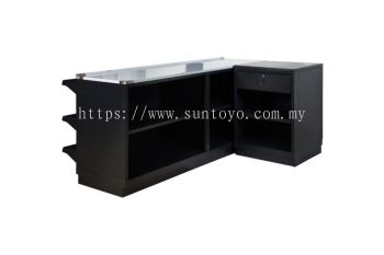 Cashier Counter 6' + Cash Register Stand