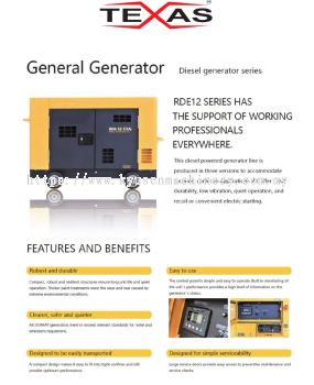 RDE12EAi3 DIESEL GENERATOR 