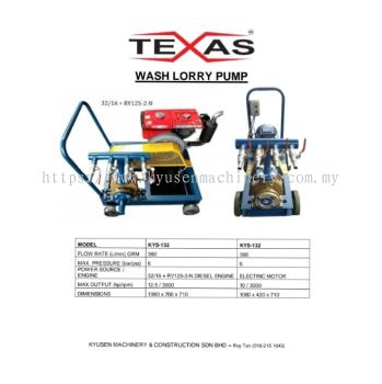 TEXAS Wash Lorry Pump