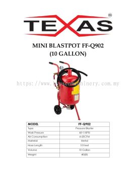 Texas Pressure Blaster / Mini Blastpots FF-Q902 (10 Gallon)