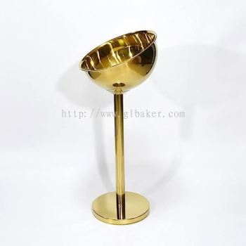 12L Gold Ice Bucket Champagne Vertical with Rack