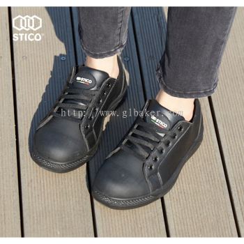 STICO Korea Italy Edition Unisex Safety Anti Slip Leather PU Sneakers NEC-3901