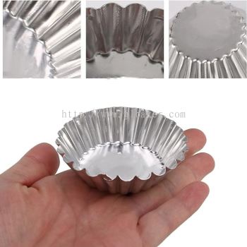 Egg Tart Reusable Aluminum Alloy Baking Cups