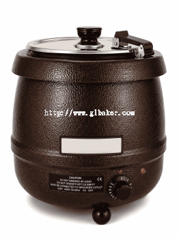 KARMA TS-6000 10L Soup Kettle Warmer Chocolate Brown Finish Made in Taiwan CE Certified