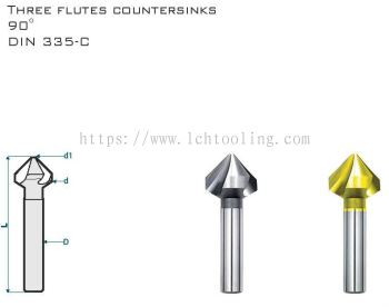 HSS Cobolt Countersinks 90 Degree 