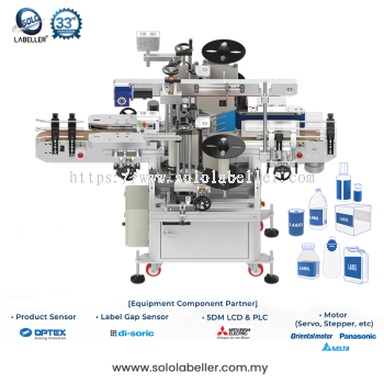 SOLO Ecomp Two(2) Sides Labelling Machine with Belt Wrap-around Labelling Machine