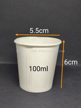 Paper Cup 100ml 100pcs+/-