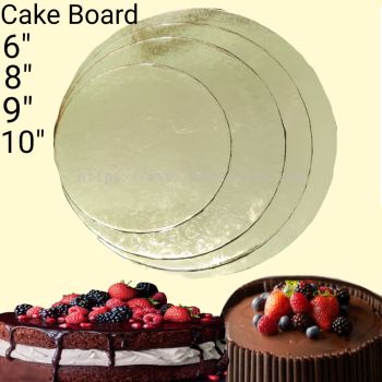 Cake Board Round (Gold)