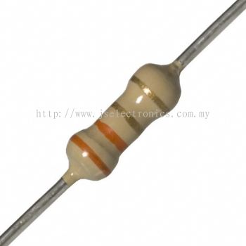 CARBON FILM RESISTOR, CFR025J3R3, 0.25W, 5%, 3.3 OHM