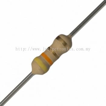 CARBON FILM RESISTOR, CFR025J4R3, 0.25W, 5%, 4.3 OHM