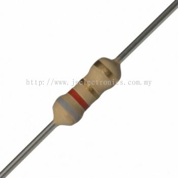 CARBON FILM RESISTOR, CFR025J8R2, 0.25W, 5%, 8.2 OHM