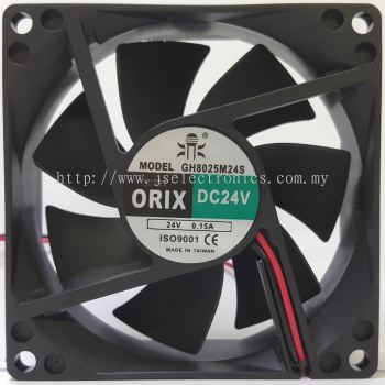 SUPER ORIX - DC Axial Fan, GH8025M24S, DC24V 0.15A