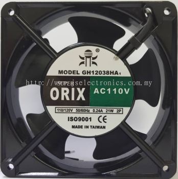 SUPER ORIX - AC Axial Fan, GH12038HA1SL, AC110V/120V 0.24A