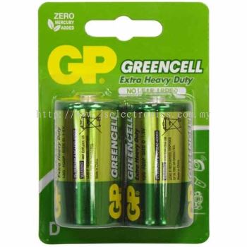 GP Greencell Batteries D Size (2pcs/card) GP13G-C2
