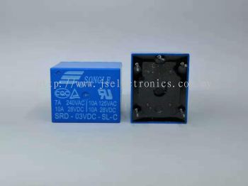 SONGLE Power Relay SRD-3VDC-SL-C PCB Type 5pin