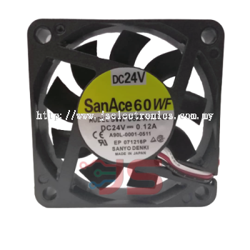 SAN ACE Axial Fan 24VDC 0.12A 3 lead wires