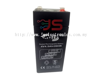 SEALED LEAD ACID RECHARGABLE BATTERY, 4V 4.5AH