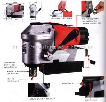 LOW PROFILE MAGNETIC CORE DRILL SYSTEM