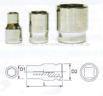 1/2" DR.CHROME SOCKET (6PT)