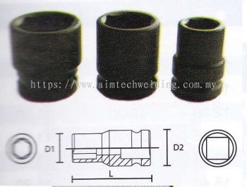 1/2" DR.IMPACT SOCKET (6PT)