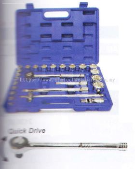 24 PCS 1/2" DR.SOCKET SET BLOW -MOULD CASE (6PT) & 24 PCS 1/2" DR.SOCKET SET BLOW -MOULD CASE (12PT)