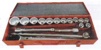 17PCS 3/4" DR. SOCKET SET (12 POINT)